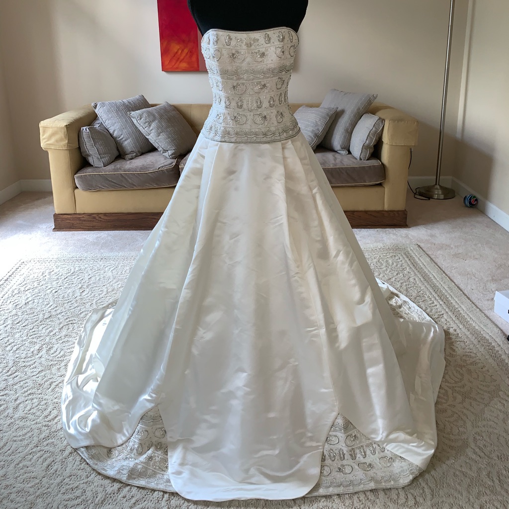 Silk Wedding Dress By Anne Barge Nwot